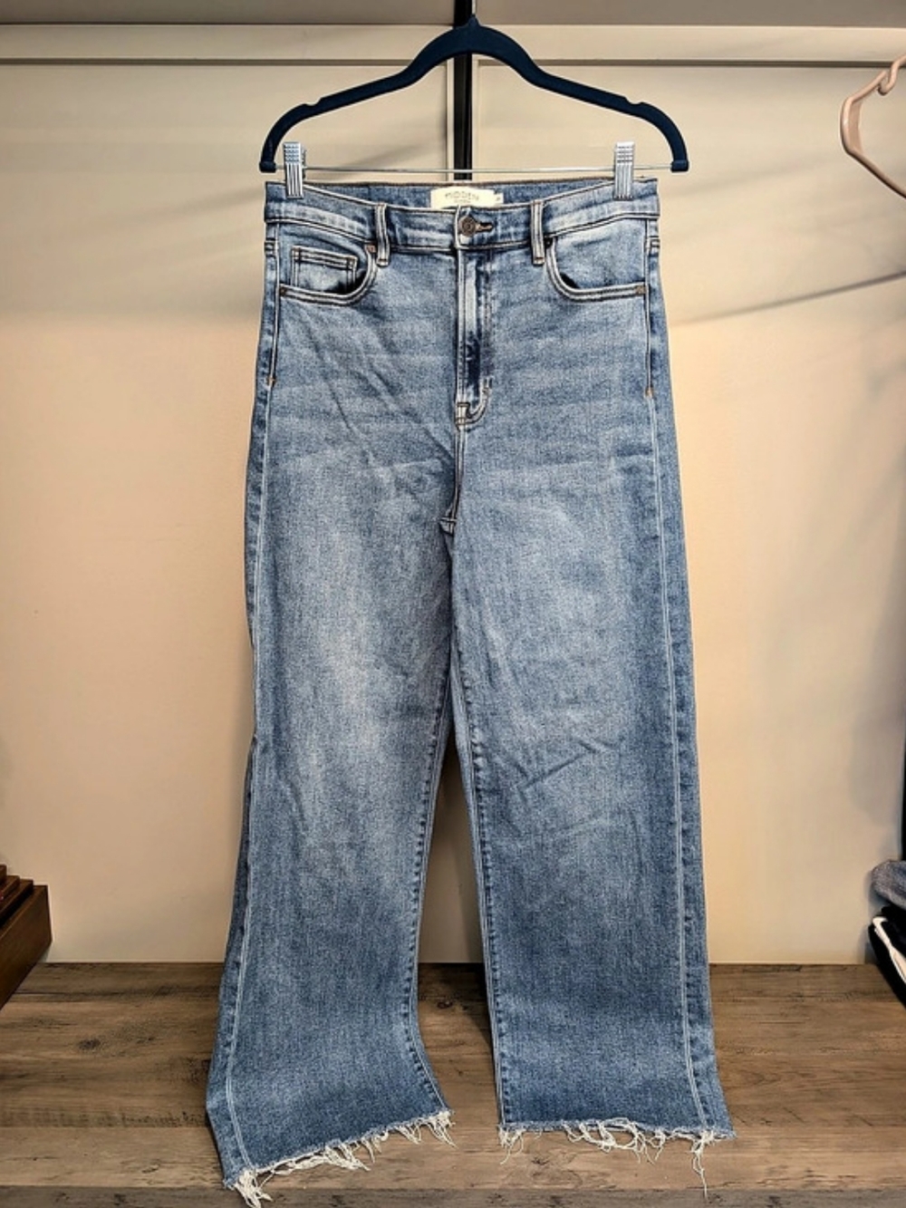 Hidden Wide Leg Jeans in Blue Waist 29